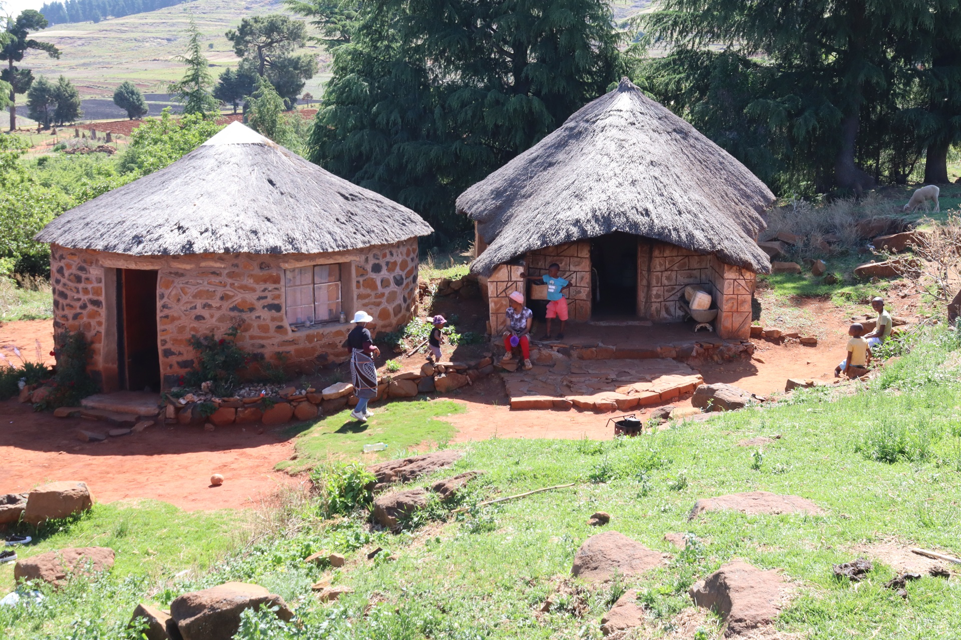 Nkays Zuhause aus der Vogelperspektive.